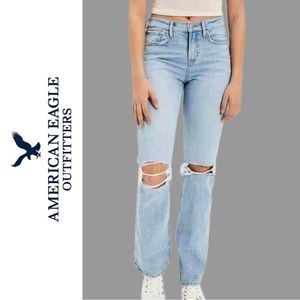 American Eagle Women’s High Rise 90’s Bootcut Distressed Jeans - Size 12